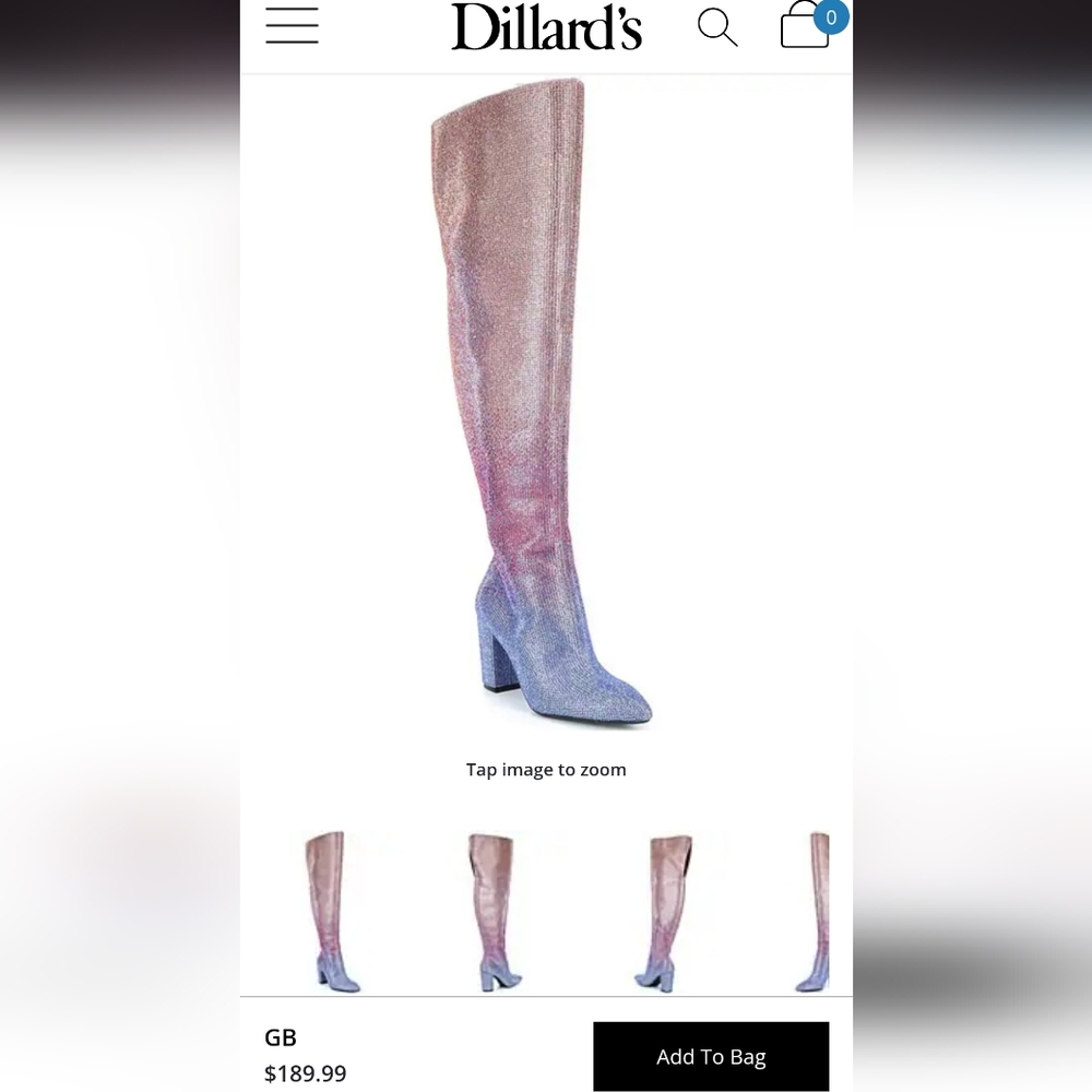 Queen-BeeTwo Ombre Rhinestone Boots, Taylor Swift Eras Tour